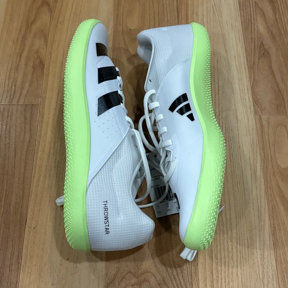 Adidas Throwstar Track Shoes ID7229 Men's Size 10.5 Brand New Green/White